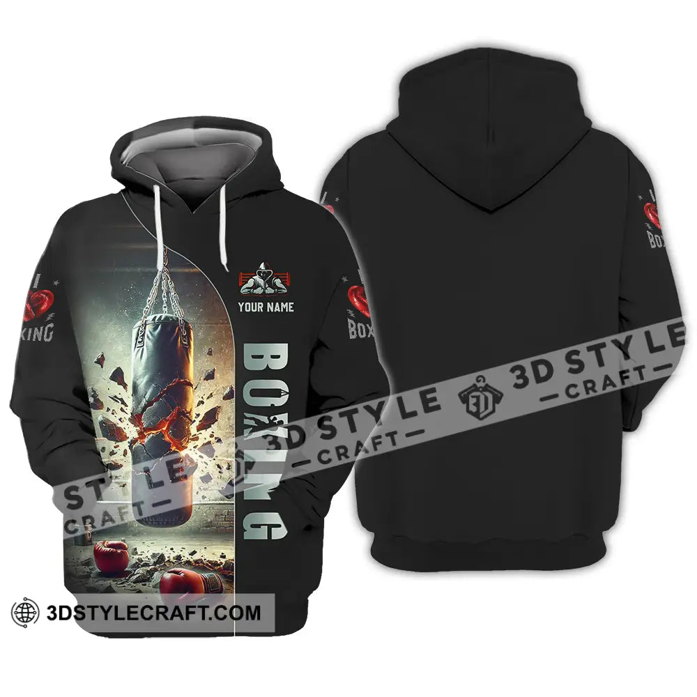 Unisex Shirt - Custom Text Boxing Hoodie / S T-Shirt